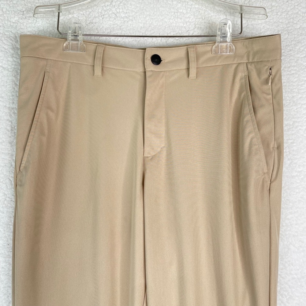 Reebok Mens Tan Khaki Commuter Golf Pants 34x32 Performance Tapered REM233PA06